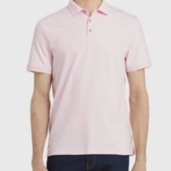 Calvin Klein The Liquid Touch Short Sleeve Polo Shirt Size Large - Picture 1 of 5